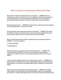 Financial Monitoring in Insurance: A Comprehensive Guide with Questions and Answers