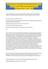 Medical Case Scenarios:  Assessing and Managing Common Health Concerns