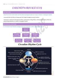 Unit 5 Chrono pharmacology