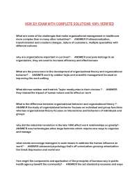 HSM 321 Exam: Organizational Management in Healthcare