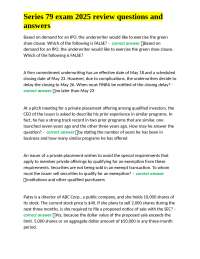 Series 79 exam 2025 review questions and answers