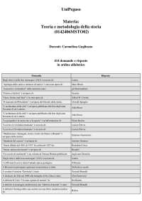 Teoria e metodologia della storia - 414 domande e risposte