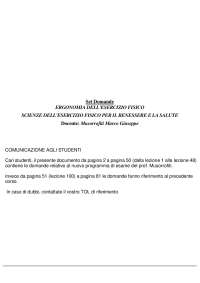 Paniere 2025 ERGONOMIA DELL'ESERCIZIO FISICO prof. Musorrofiti Marco Giuseppe