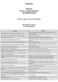 Teoria e metodi educativi - 522 domande e risposte