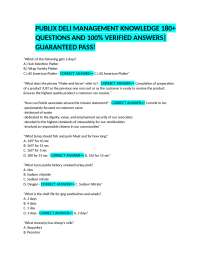 Publix Deli Management Knowledge: 180+ Questions and Answers
