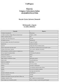 Lingua e letteratura latina - 540 domande e risposte