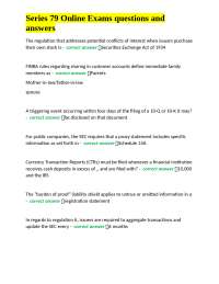 Series 79 Online Exams questions and answers