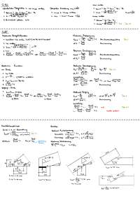 Holzbau 1 Formelsammlung Bauingenieurwesen