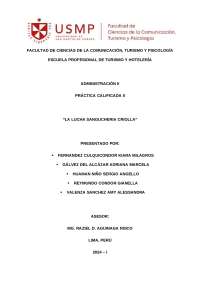 Análisis de la Estructura Organizacional de 'La Lucha Sanguchería Criolla'