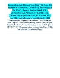 Comprehensive iHuman Case Study 62-Year-Old  Patient with Frequent Urination (I’m Peeing A