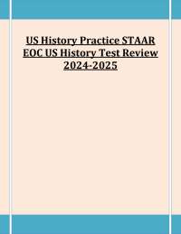 US History Practice STAAR EOC US History Test Review 2024-2025