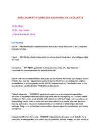 BCPA Exam Preparation: Ethics, Cell Biology, and Advocacy Standards