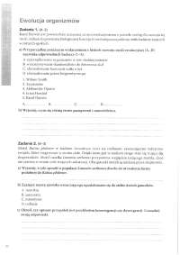 Biologia zadania / testy / sprawdziany