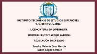 Hostigamiento y Acoso Laboral en la Salud: Ley Federal del Trabajo en México - Prof. Perez