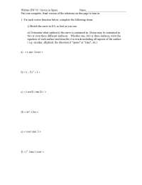 Curves in Space, what surface the curve is contained in.