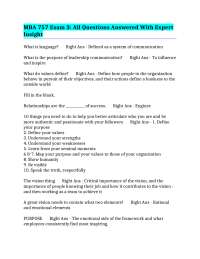 MBA 757 Exam 3: Leadership and Communication Concepts
