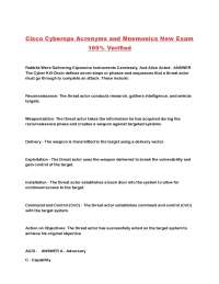 Cisco Cyberops Acronyms & Mnemonics: A Guide for Cybersecurity Pros