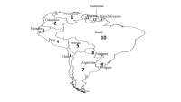 map of south america