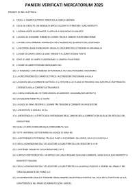 Paniere 2025 PRINCIPI DI INGEGNERIA ELETTRICA L9 Università Mercatorum