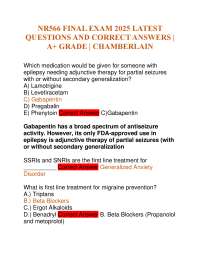 NR566 FINAL EXAM 2025 LATEST QUESTIONS AND CORRECT ANSWERS | A+ GRADE | CHAMBERLAIN