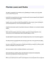 Florida Laws and Rules Exam 2025 With Verified Solutions