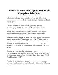 Food Safety Exam Questions and Answers: A Comprehensive Guide for Professionals