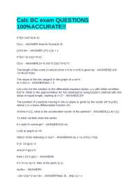 Calculus BC Exam Practice Questions: A Comprehensive Review