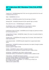 AP Calculus BC Review: Key Concepts and Definitions