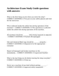 Architecture Exam Study Guide: Questions and Answers