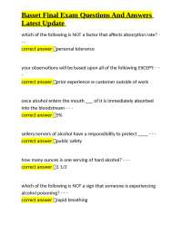 Basset Final Exam Questions And Answers Latest Update