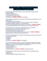 APEA 623 Adult Male Genitourinary NP Certification: MCQs