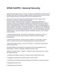 SPēD SAPPC General Security Exam Questions with 100% Correct Answers