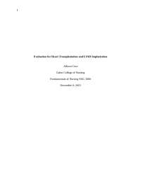 Heart Transplant & LVAD Evaluation: A Nurse's Guide