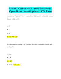 API 653 Certification Practice Exam: Questions and Answers