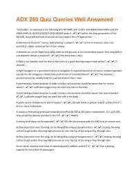 Aviation Quiz Questions and Answers: ADX 250