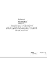 Chiuse + aperte + appunti 2025 PSICOLOGIA DELL'APPRENDIMENTO Tuena Cosimo SCIENZE EDUCAZIO