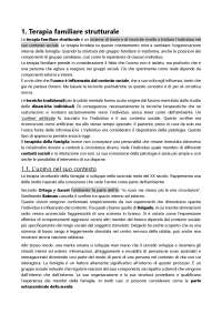 Riassunto famiglie e terapia della famiglia - Minuchin