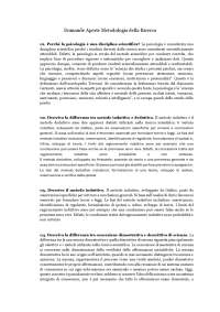 Domande Aperte Metodologia della Ricerca