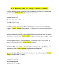Review Questions and Answers for Health Care Professionals