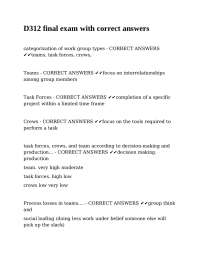 Organizational Behavior: Work Groups and Cultural Influences - Exam Review with Answers