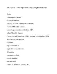 N354 Exam 1 SDSU Questions With Complete Solutions