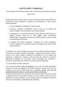 Capitalismo Cannibale di Nancy Fraser, professore Delio Salottolo