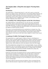 Sengoku Jidai: Era of the waring states of Japan