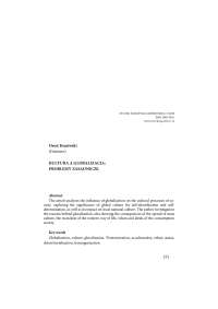 Globalizacja - Krans Szurek Glokalizacja