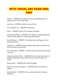 Art History and Techniques: A Glossary of Terms and Concepts