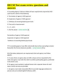 HECM Test Exam Review Questions and Answers: A Comprehensive Guide for Housing Counselors