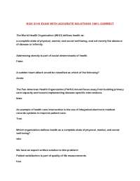 HCM 2110 EXAM WITH ACCURATE SOLUTIONS 100% CORRECT