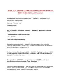 BUSA 4000 Midterm Exam Review With Complete Solutions 100% Verified (BUSA4000 Updated)!!