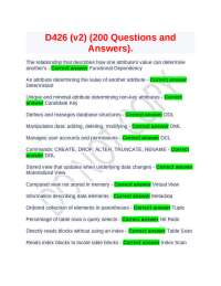 Database Concepts: 200 Questions and Answers