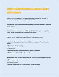 Nutrition and Food Labeling: A Guide to Understanding Food Labels and Healthy Eating